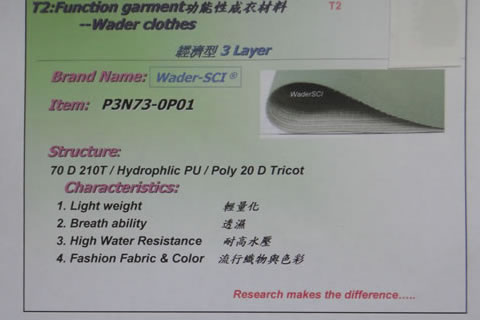Hypalon防水连靴裤3层功能橡胶布